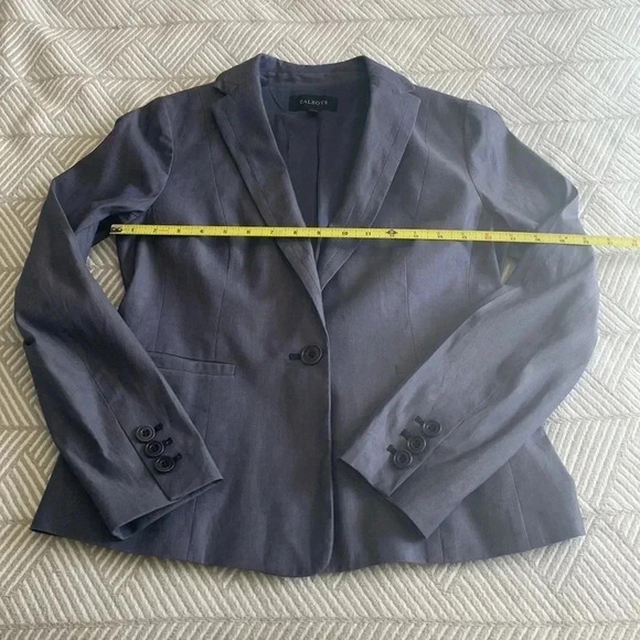 Talbots blue summer weight blazer size 2 - Picture 3 of 9